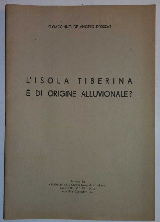 L'isola Tibertina è di origine alluvionale? | Immagine Gallery 3