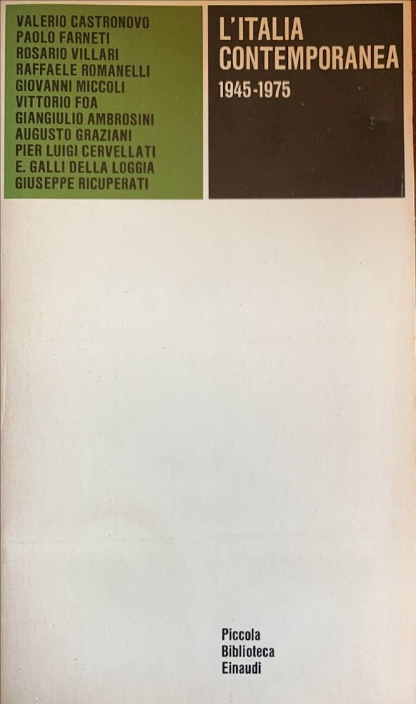 L'Italia contemporanea 1945-1975