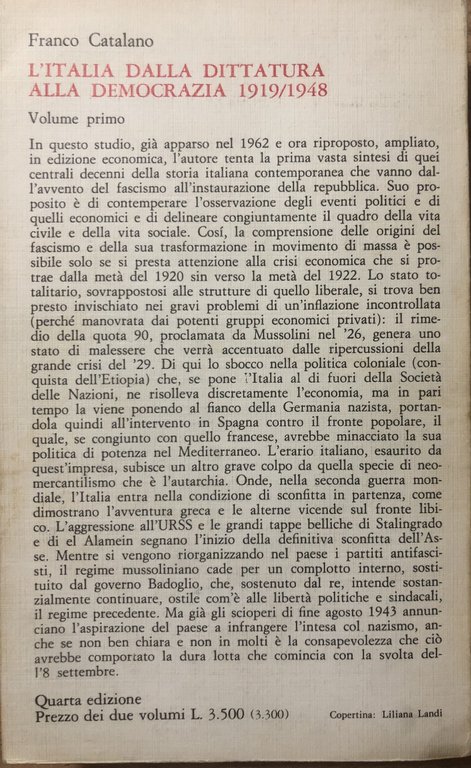 L'Italia dalla dittatura alla democrazia 1919/1948 Volume 1 | Immagine Gallery 2
