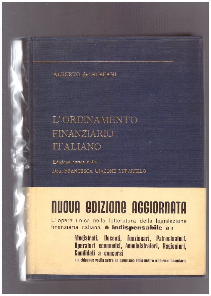 L'ordinamento finanziario italiano