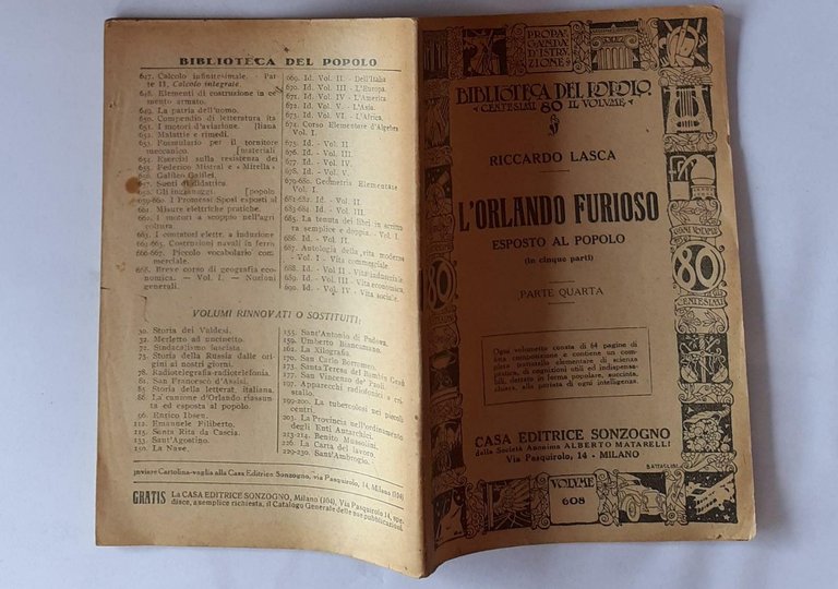 L' Orlando Furioso - Parte Quinta