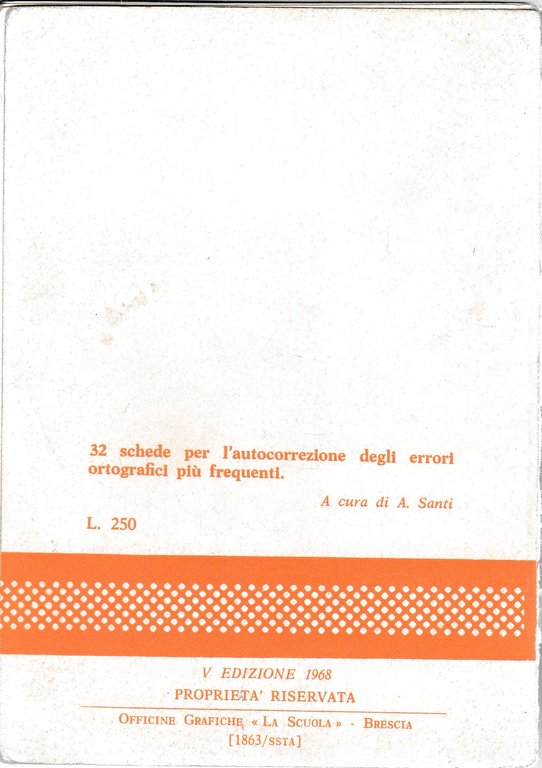 L'ortografia classe 5^. 32 schede per l'atocorrezione degli errori ortografici … | Immagine Gallery 3