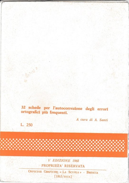 L'ortografia classe 5^. 32 schede per l'atocorrezione degli errori ortografici … | Immagine Gallery 2