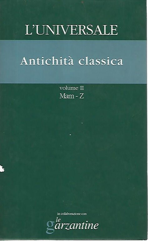 L'universale. Antichità classica. Volume II Mam-Z