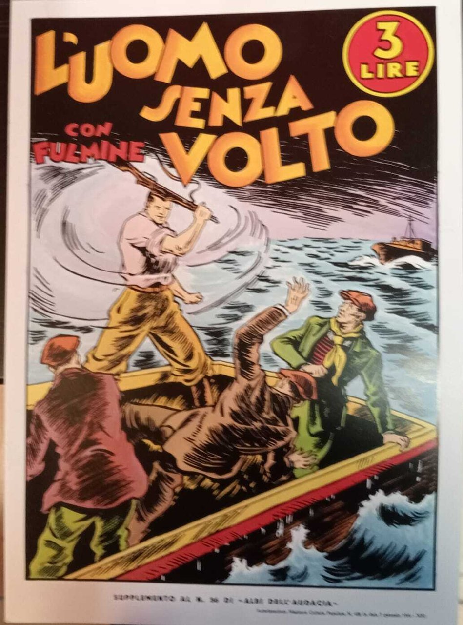 L'uomo senza volto con fulmine.