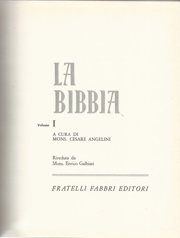 La bibbia. 5 Volumi + La storia della Chiesa