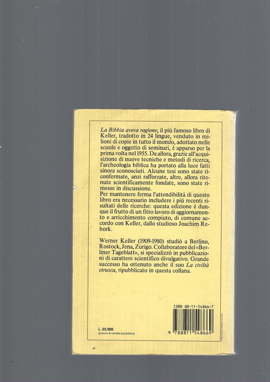 La bibbia aveva ragione