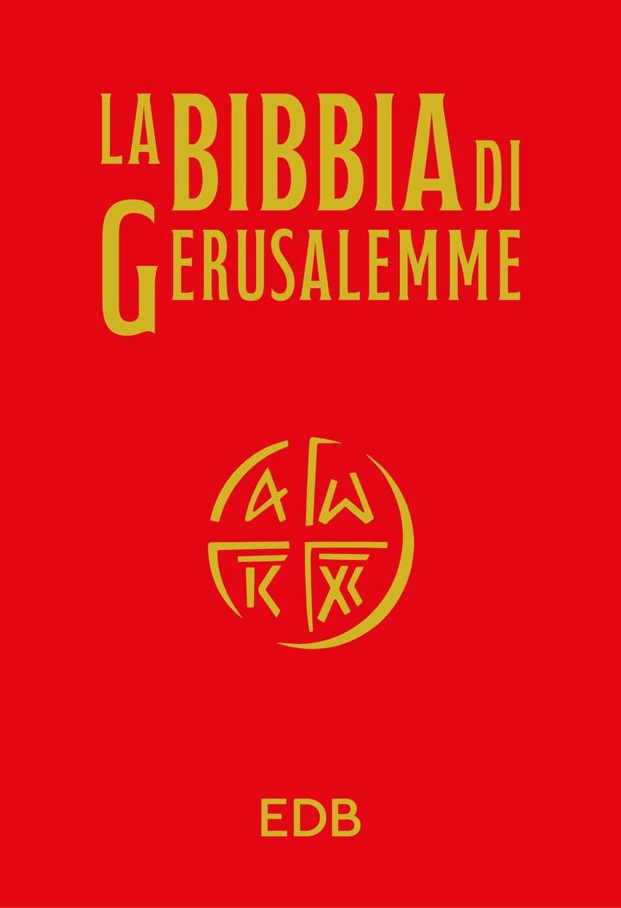 LA BIBBIA DI GERUSALEMME - EDIZIONE IN TELA ROSSA CON …