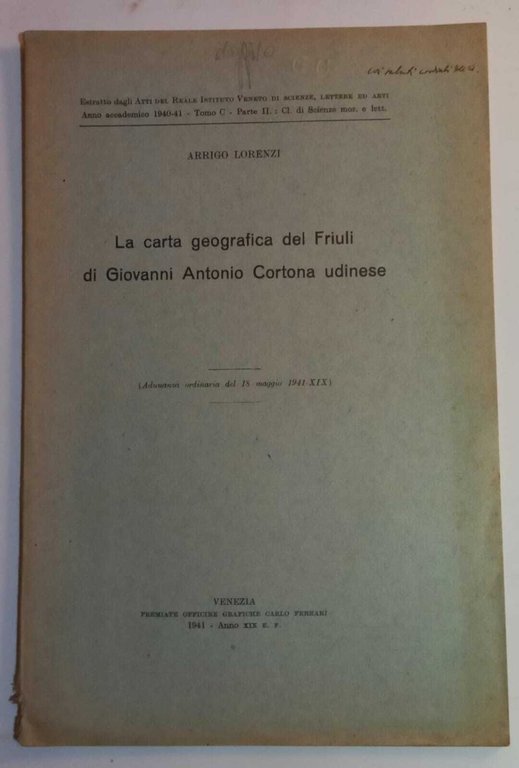La carta geografica del Friuli di Giovanni Antonio Cortona udinese | Immagine Gallery 2
