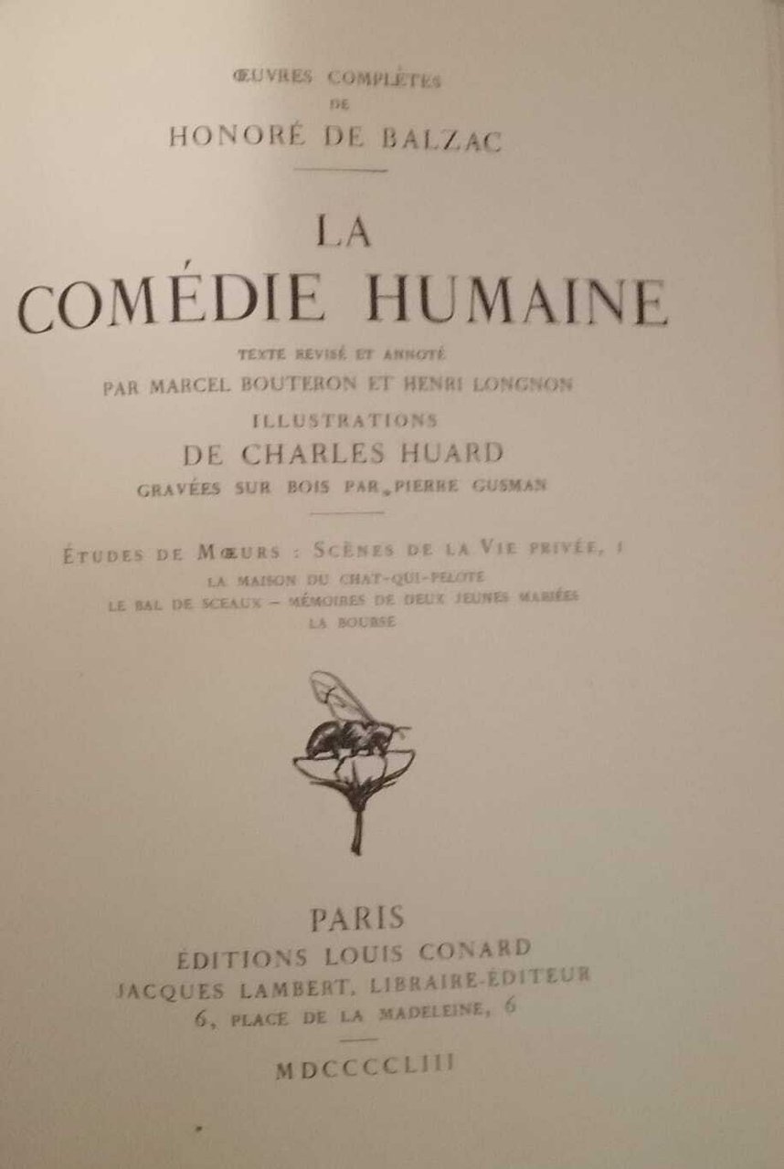 La Comèdie Humaine. Vol. I. | Immagine principale