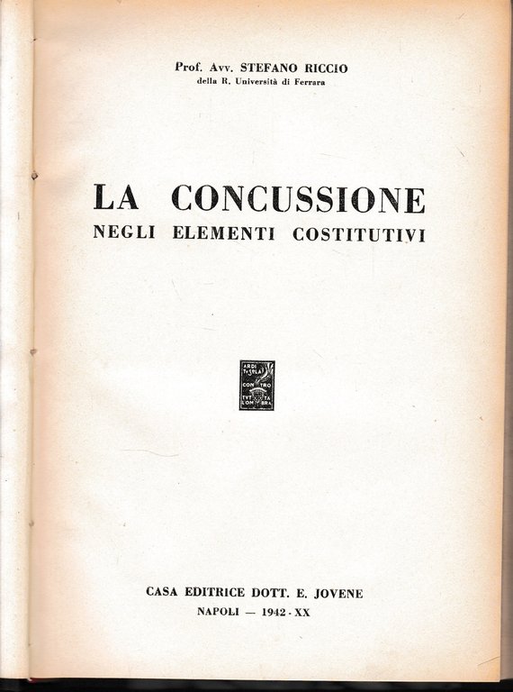 La concussione negli elementi costitutivi.