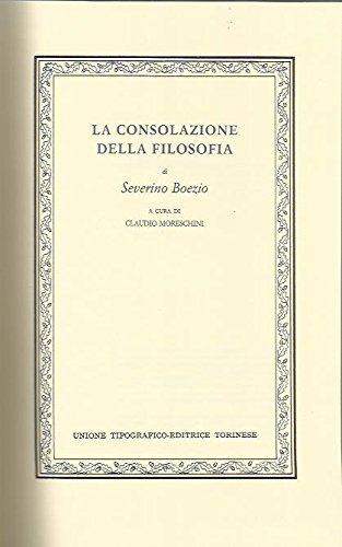 La consolazione della filosofia