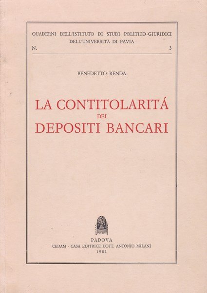 La contitolarità dei depositi bancari