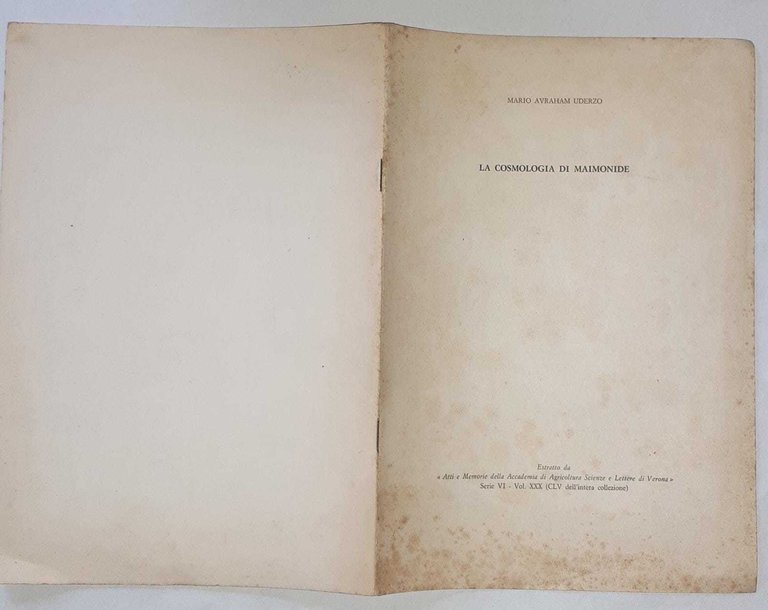 La cosmologia di Maimonide