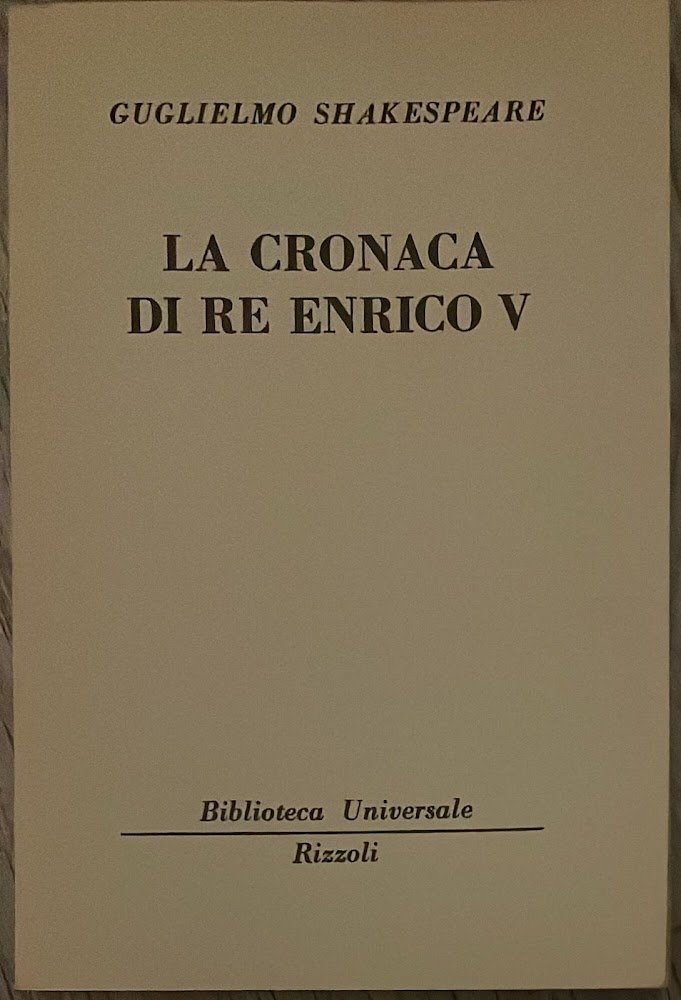 La cronaca di Re Enrico V