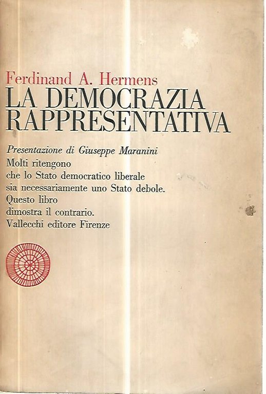 La democrazia rappresentativa