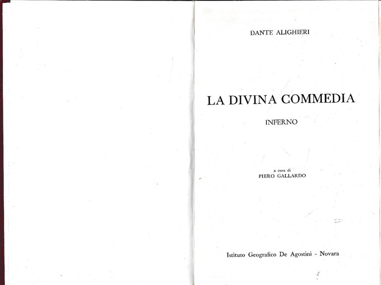 La Divina Commedia. Inferno