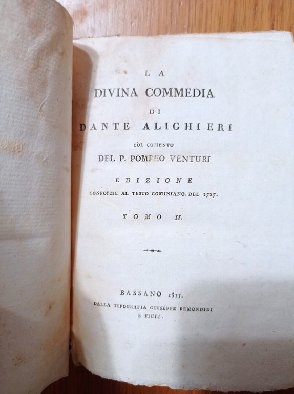 La Divina Commedia Tomo II