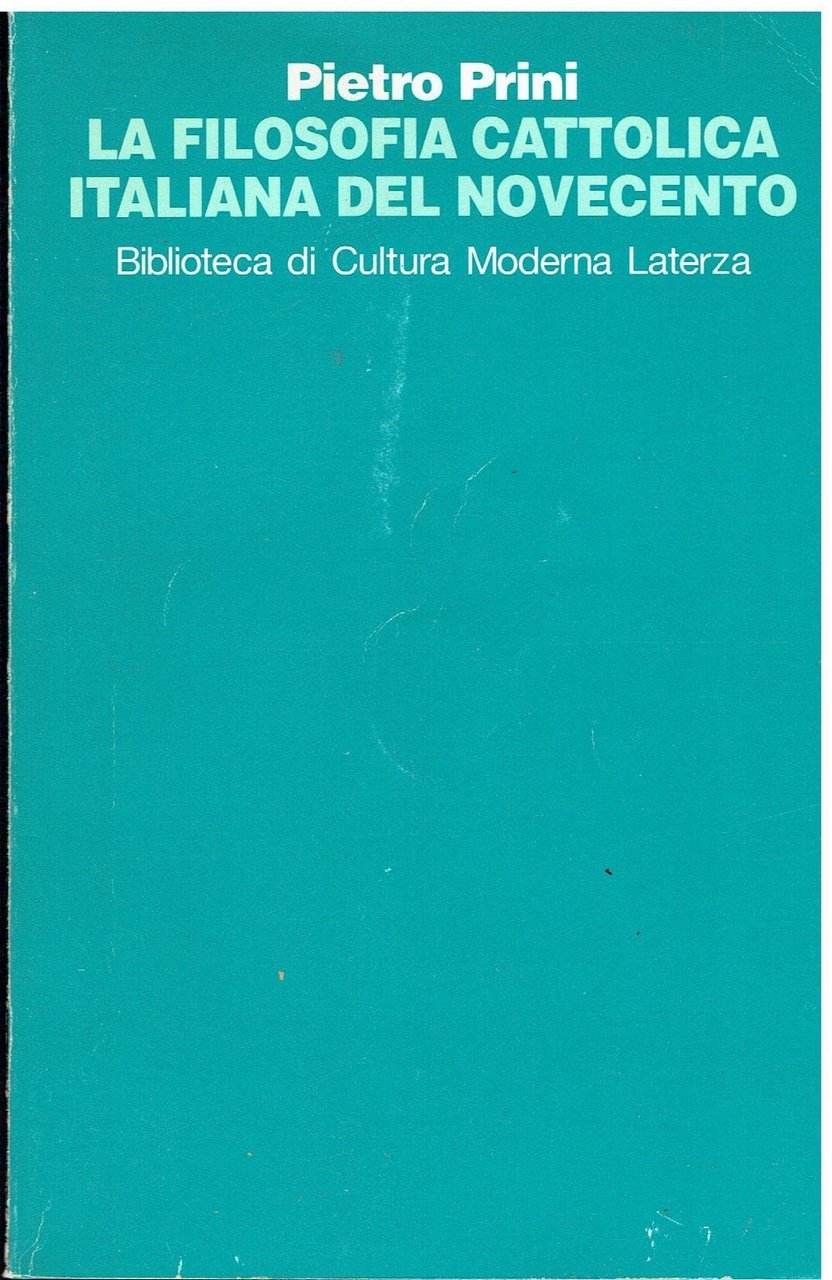 La filosofia cattolica italiana del Novecento