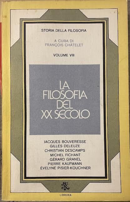 La filosofia del XX secolo. Volume VIII | Immagine principale