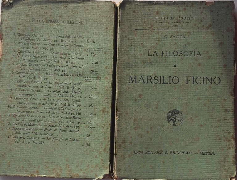 La filosofia di Marsilio Ficino