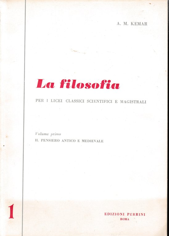 La Filosofia. Primo volume
