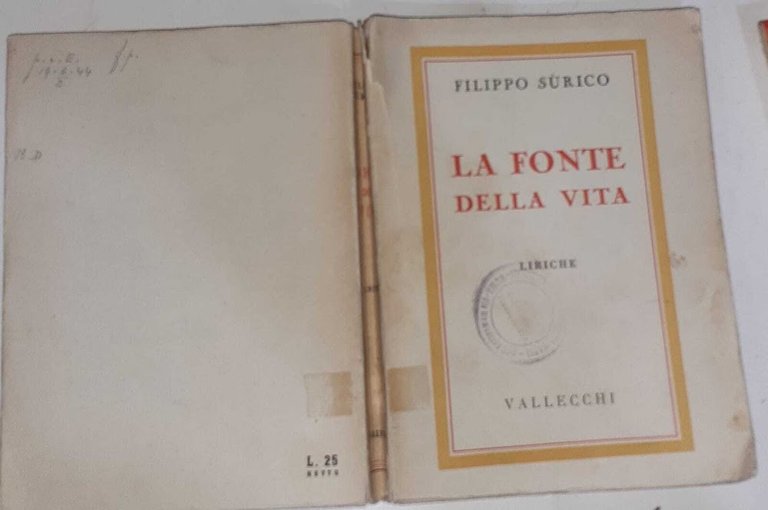 La fonte della vita. Liriche. Dal "Quaderno" di una fanciulla ventenne