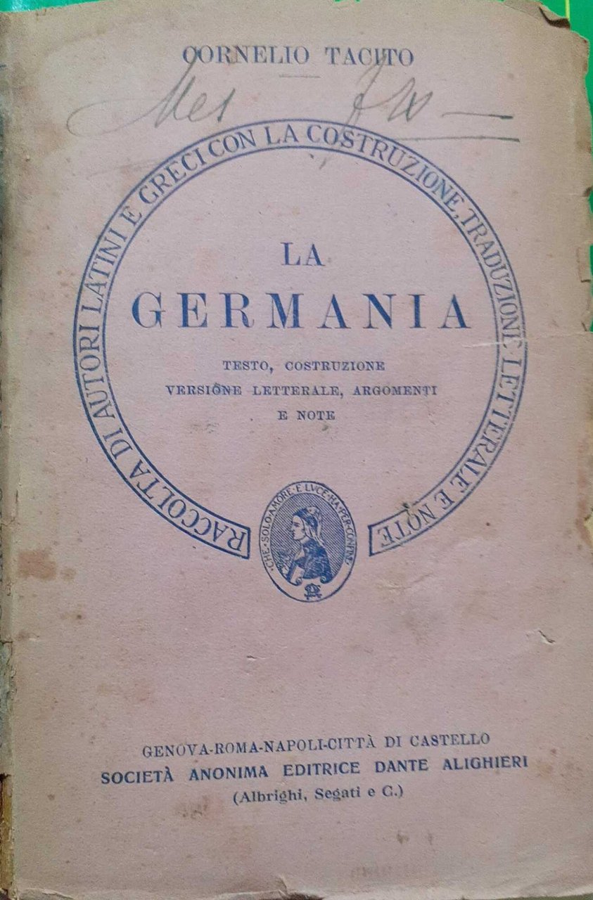La Germania. Testo, costruzione versione letterale, argomenti e note | Immagine principale