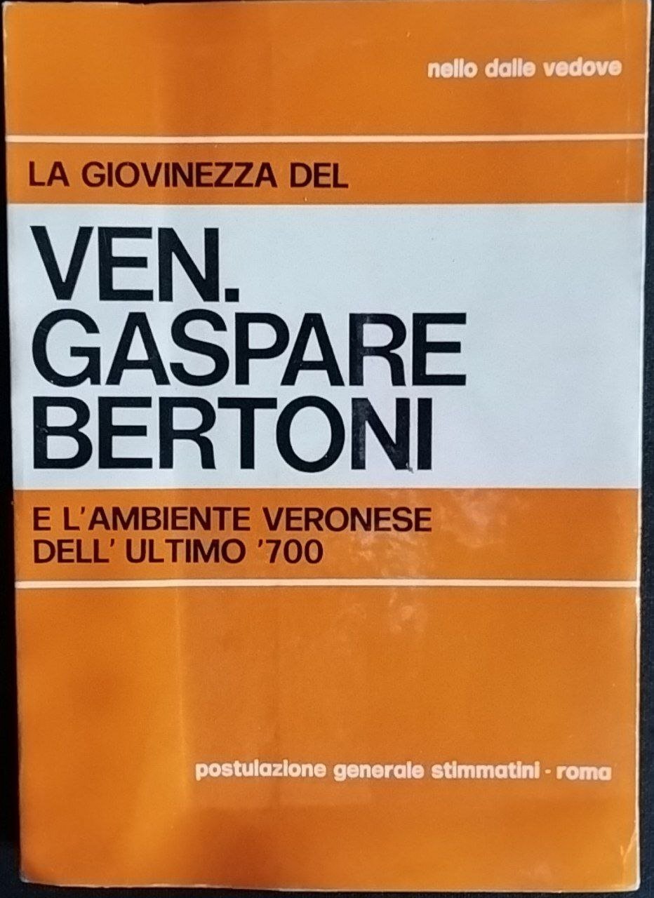 La giovinezza del Ven. Gaspare Bertoni e l'ambiente veronese dell'ultimo … | Immagine principale
