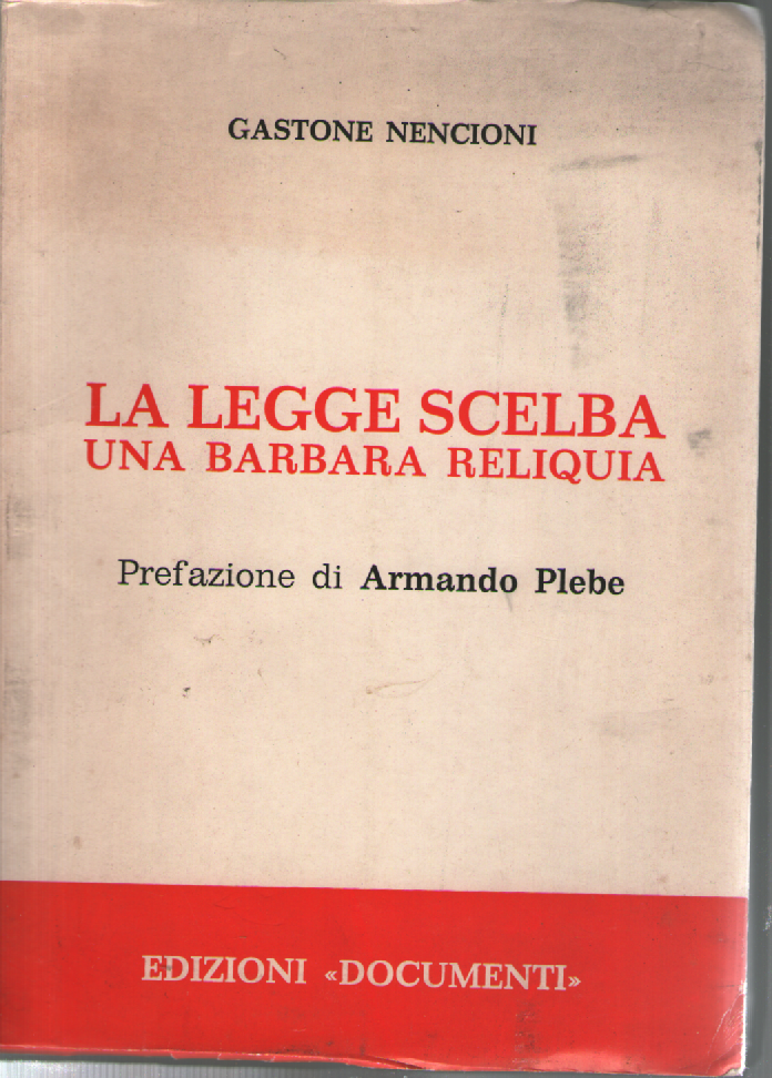 La legge Scelba. Una barbara reliquia. | Immagine principale