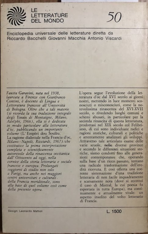 La letteratura occitanica moderna