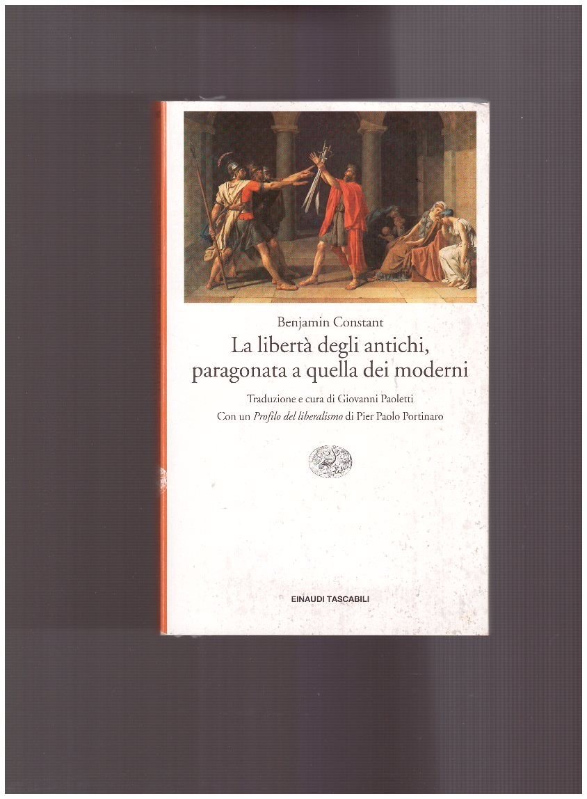 La libertà degli antichi paragonata a quella dei moderni