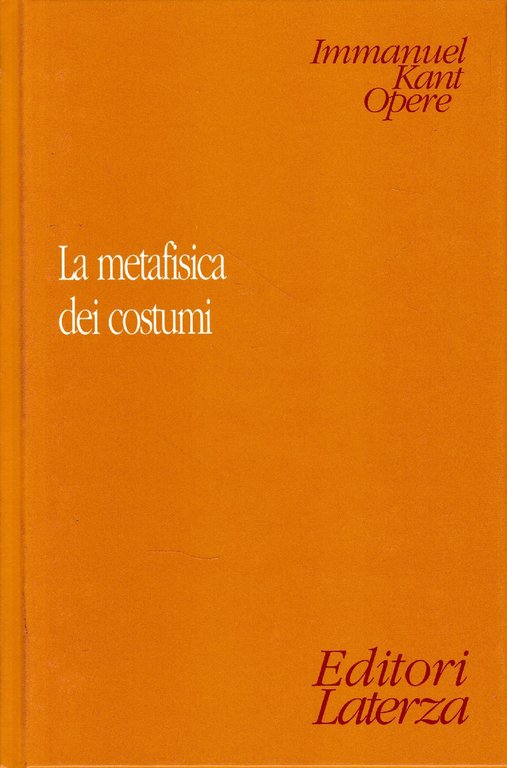 La metafica dei costumi