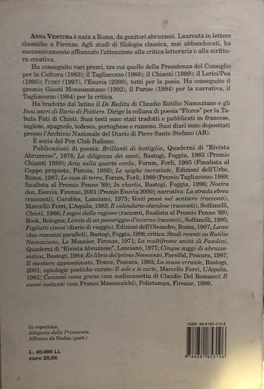 La musa errante. Percorsi critici di un ventennio e oltre.
