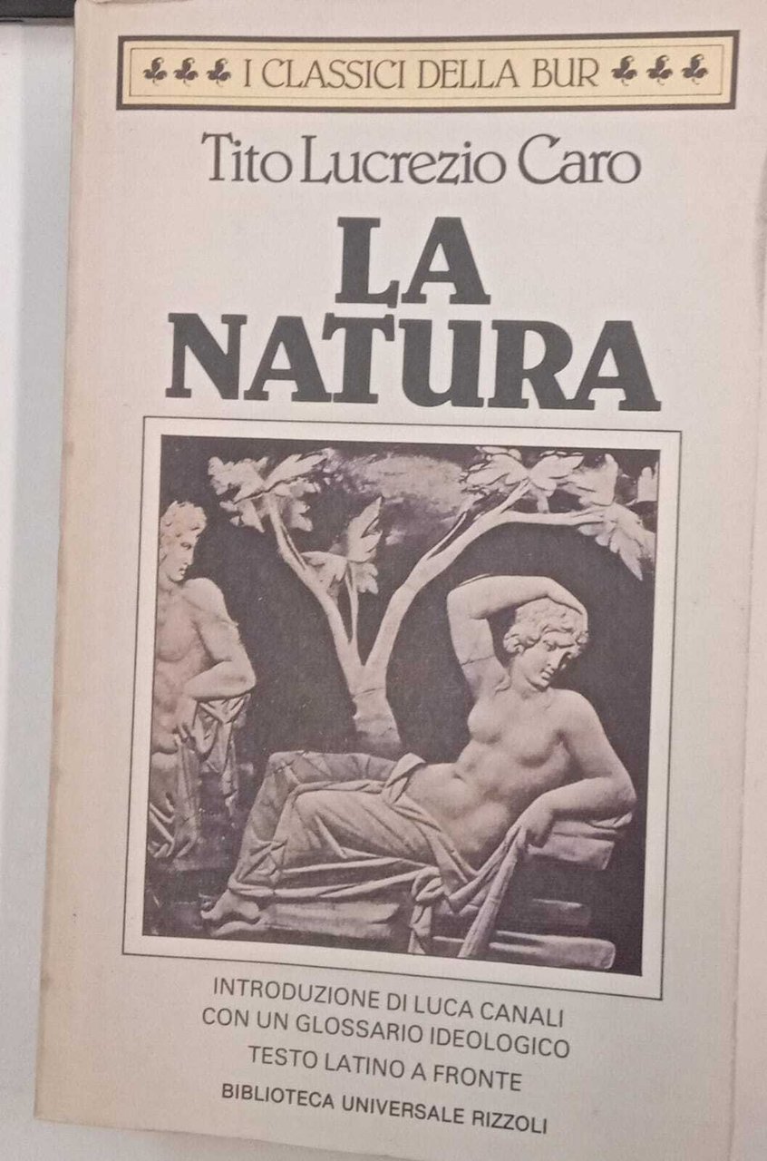 La natura. Testo latino a fronte | Immagine principale