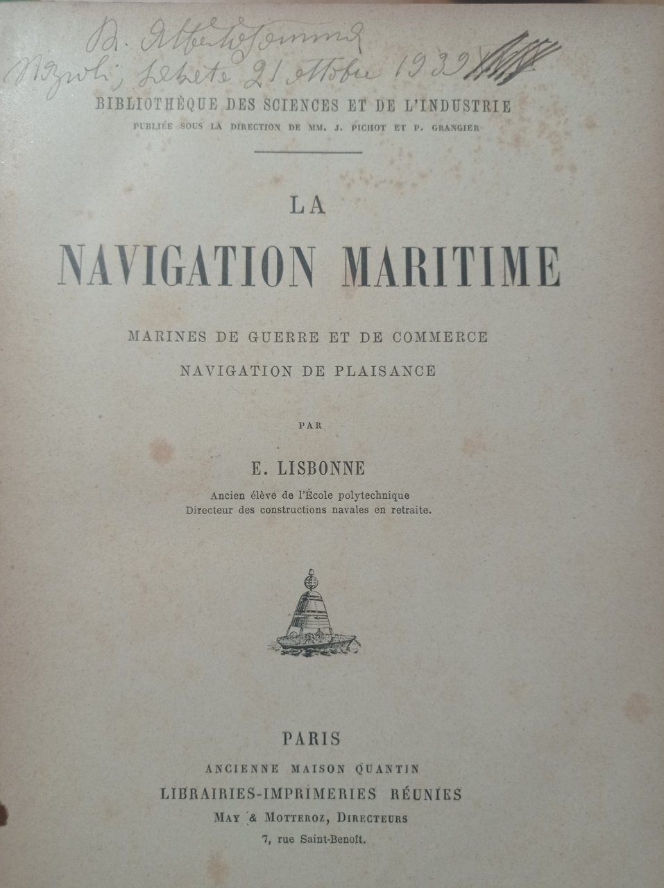 La navigation maritime | Immagine principale