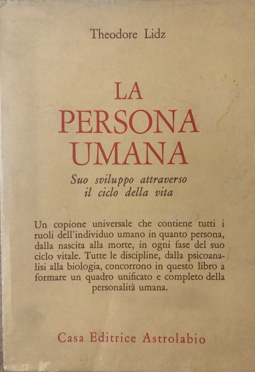 La persona umana. Suo sviluppo attraverso il ciclo della vita | Immagine principale