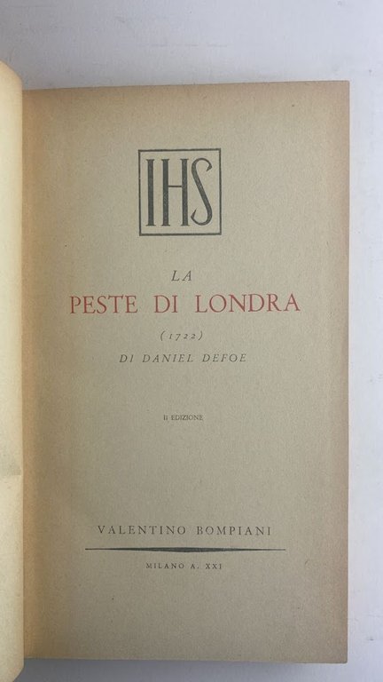 La peste di Londra