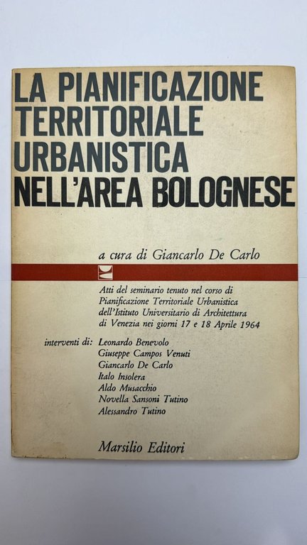 La pianificazione territoriale urbanistica nell'area bolognese