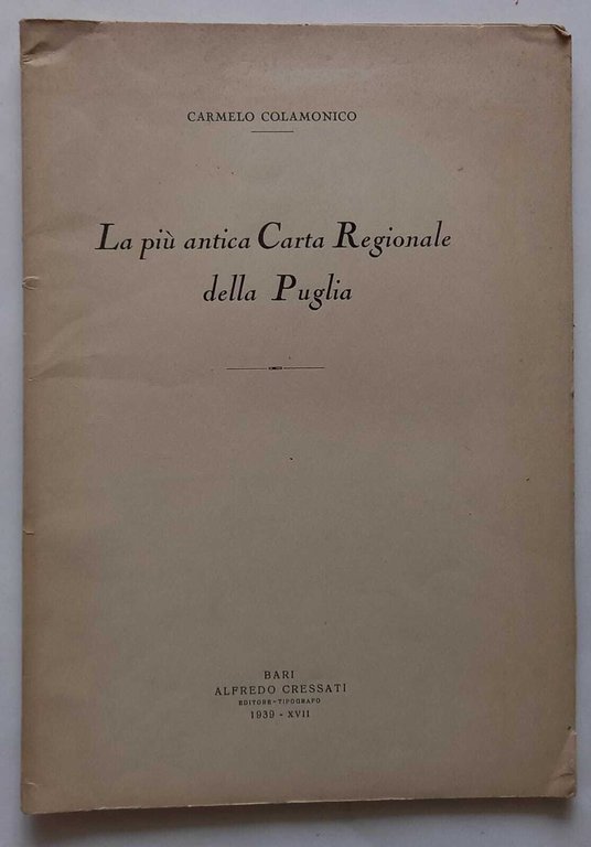 La più antica Carta Regionale della Puglia. (Estratto) | Immagine Gallery 3
