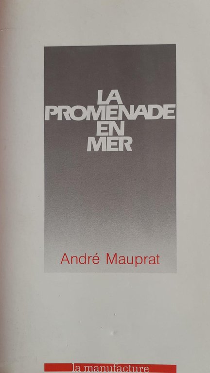 La Promenade en mer
