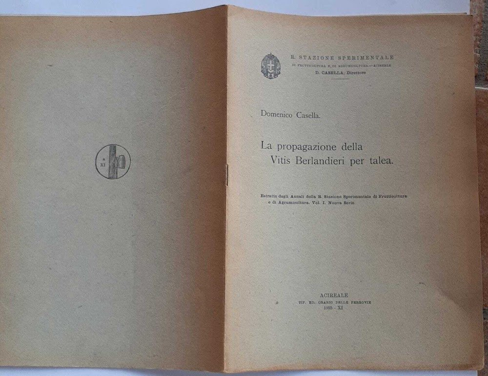 La propagazione della Vitis Berlandieri per talea. Vol. 1 Nuova … | Immagine principale
