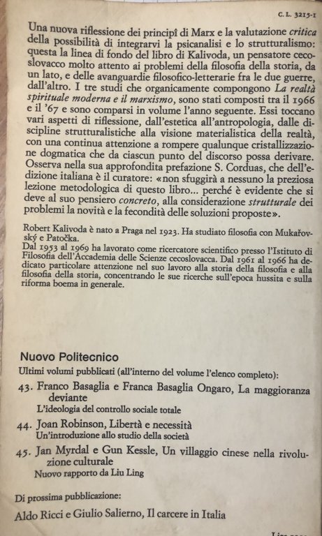 La realtà spirituale moderna e il Marxismo