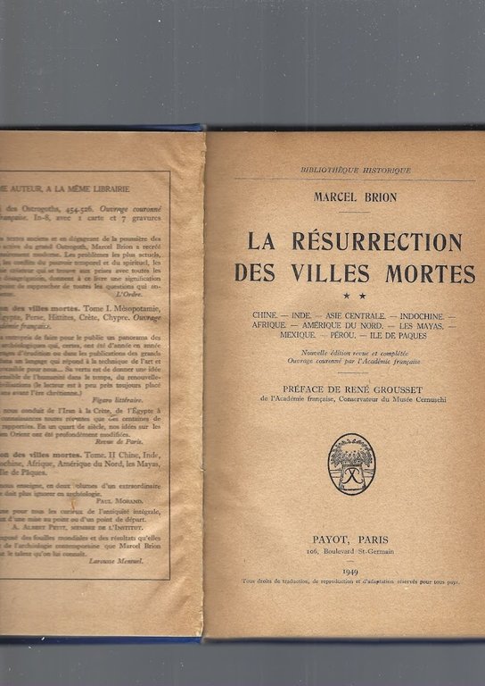LA RESURRECTION DES VILLES MORTES. I-II
