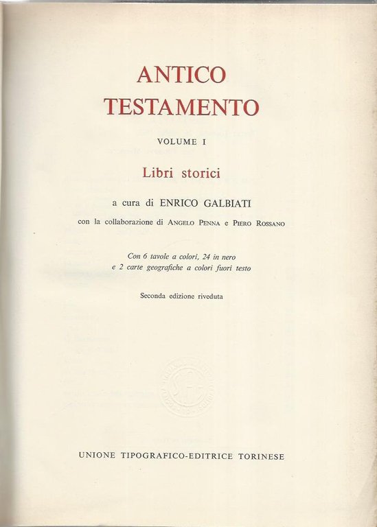La sacra Bibbia. Antico testamento. Volume 1