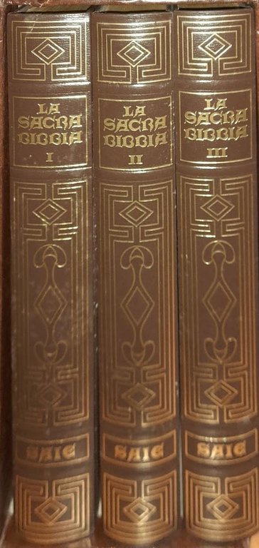 La Sacra Bibbia. Edizione integrale illustrata con le miniature de La Bible de Sens del secolo XIV (tre volumi)