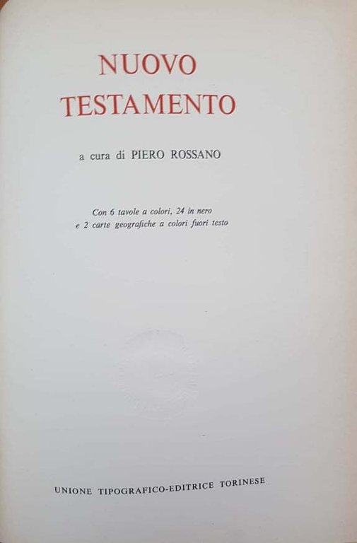 La sacra Bibbia. Nuovo testamento