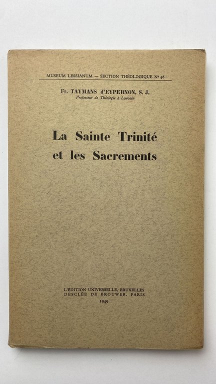 La Sainte Trinité et les Sacrements