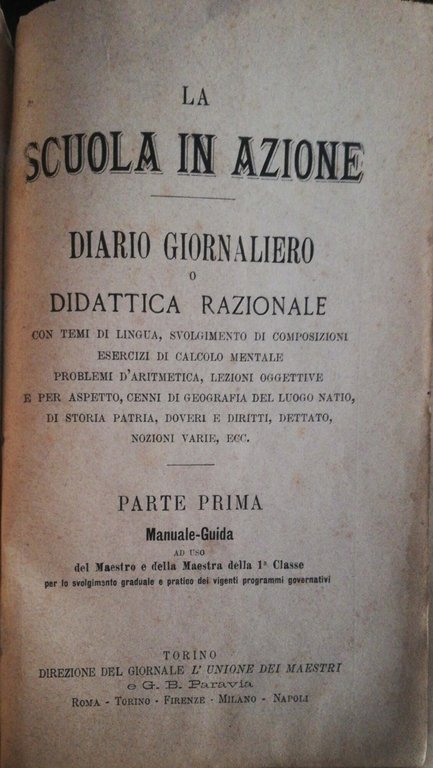 La scuola in azione, diario giornaliero o didattica razionale | Immagine Gallery 4