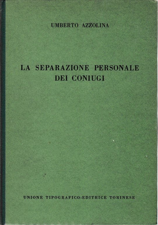 La separazione personale dei coniugi